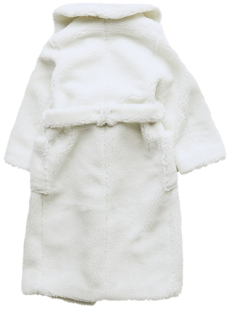 Casablanca Recycled Polyester Shearling Robe Off White