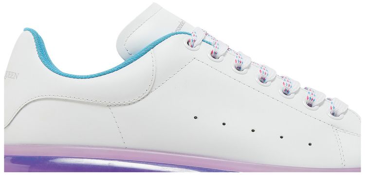Alexander McQueen Oversized Sneaker Transparent Sole   White Purple