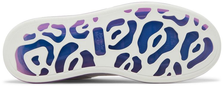 Alexander McQueen Oversized Sneaker Transparent Sole   White Purple