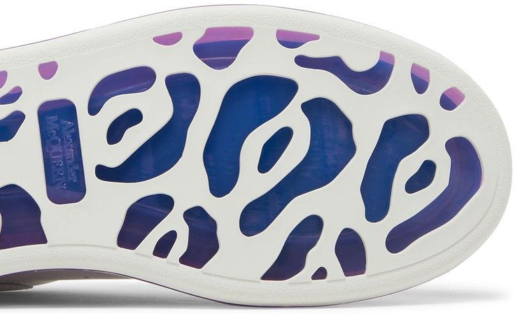 Alexander McQueen Oversized Sneaker Transparent Sole   White Purple