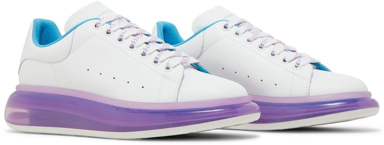 Alexander McQueen Oversized Sneaker Transparent Sole   White Purple