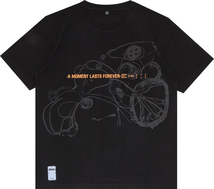 MCQ Manifesto T-Shirt 'Darkest Black'