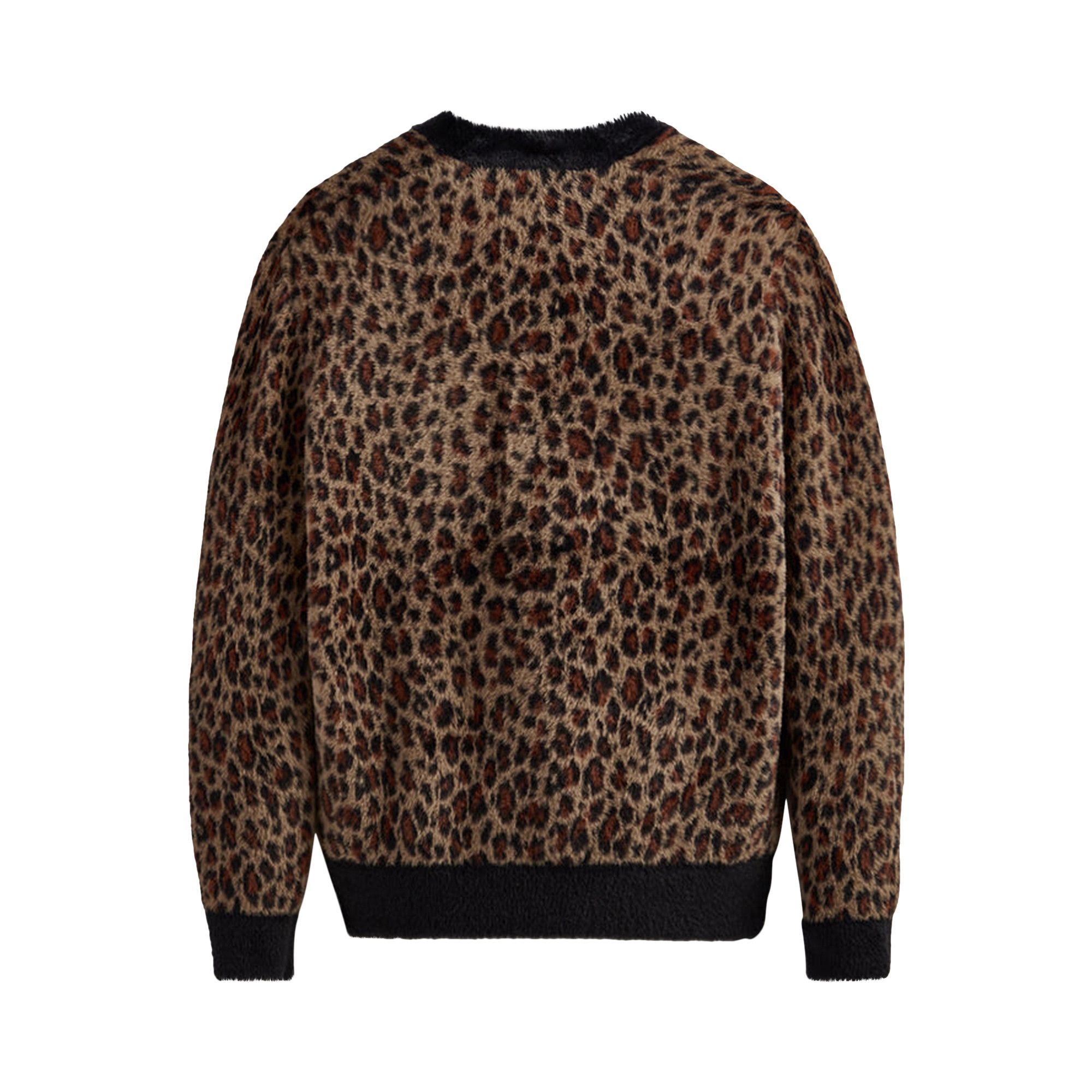 Buy Kith Leopard Mohair Cardigan 'Birch' - KHM030677 218 | GOAT