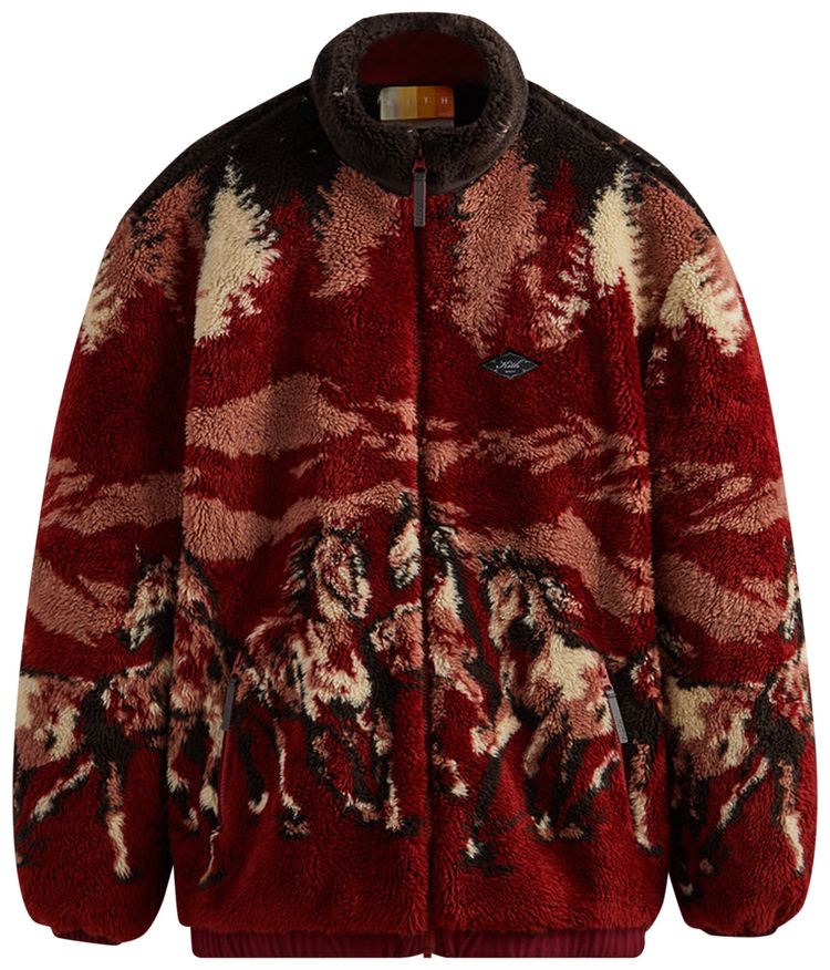 Kith Pinehurst Horses Sherpa Full Zip Allure