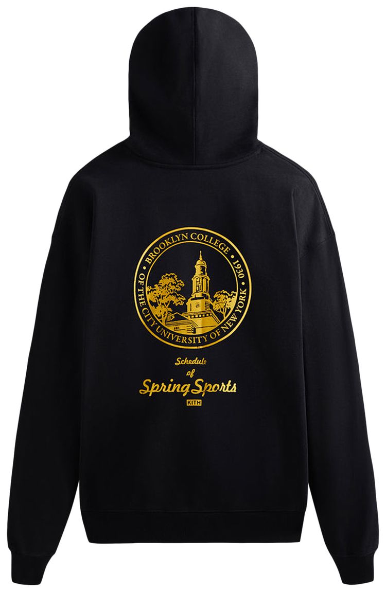 Kith x Russell Athletic For CUNY Brooklyn College Track Vintage Hoodie Black