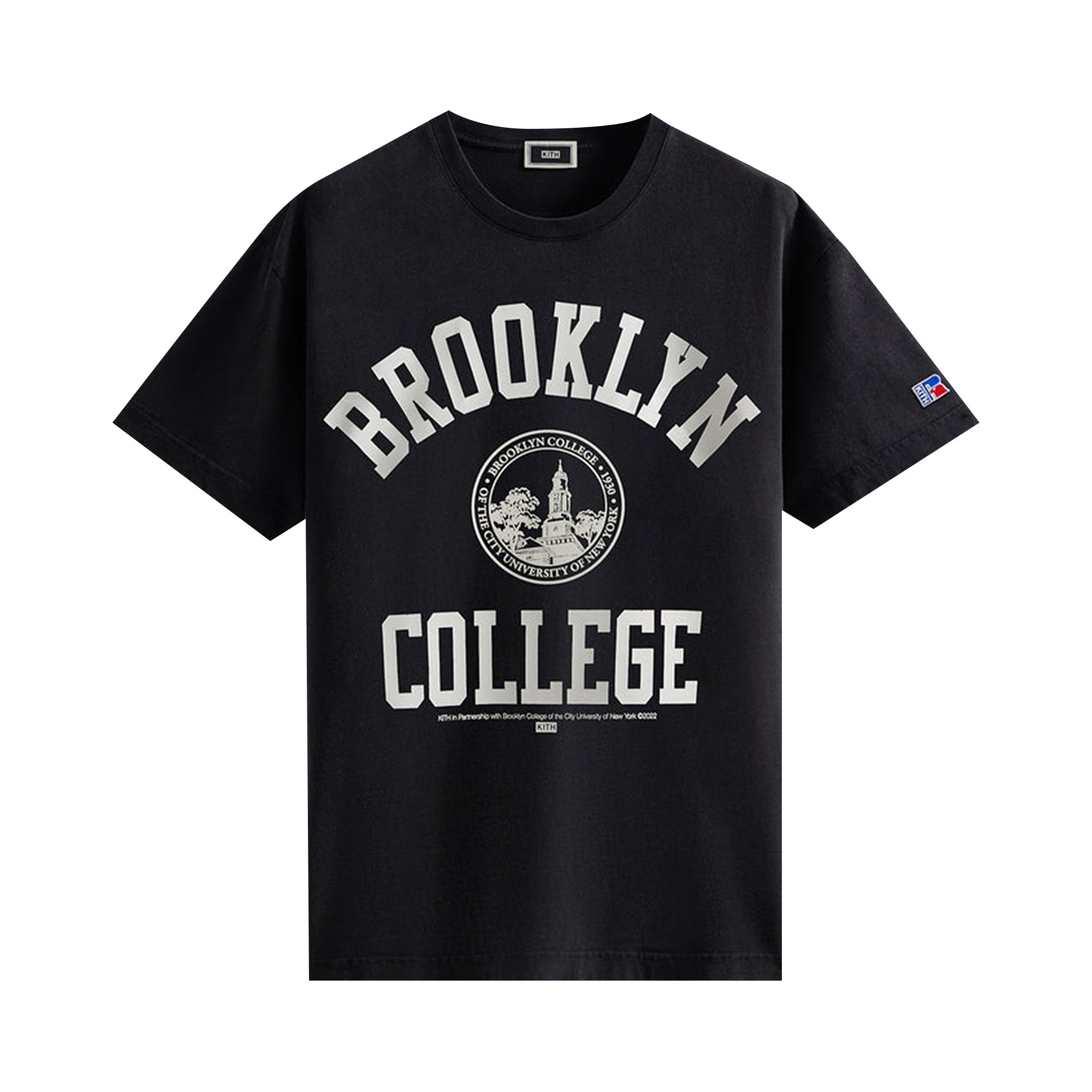 Kith x Russell Athletic For CUNY Brooklyn College Vintage Tee 'Black'