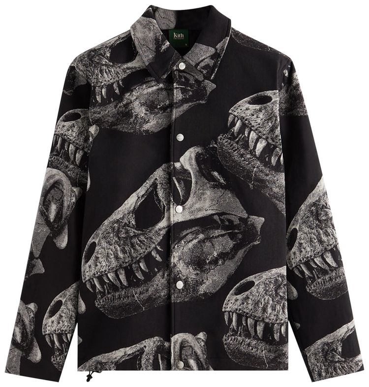 Kith For AMNH T Rex Coaches Jacket Black