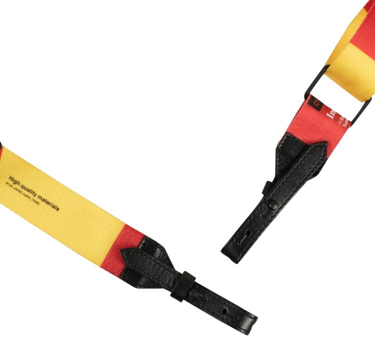 Off White Industrial Logo Bag Strap Red