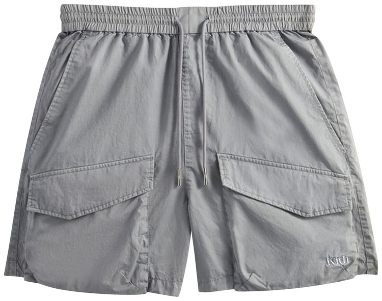 Kith Washed Cotton Boreum Cargo Pocket Short Light Indigo