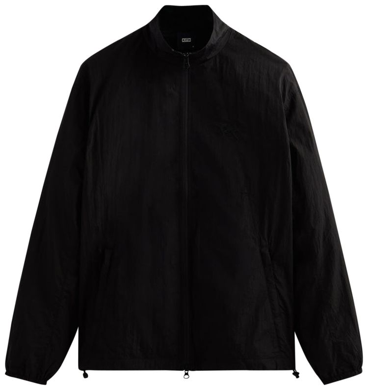 Kith Wrinkle Nylon Windsor Panelled Track Jacket Black