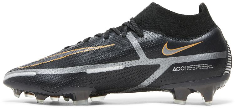 Nike Phantom GT2 DF Elite FG Black Metallic Gold