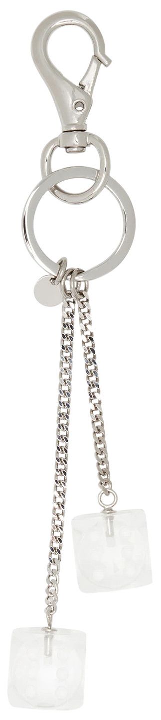 MM6 Maison Margiela Key Ring PalladiumWhite