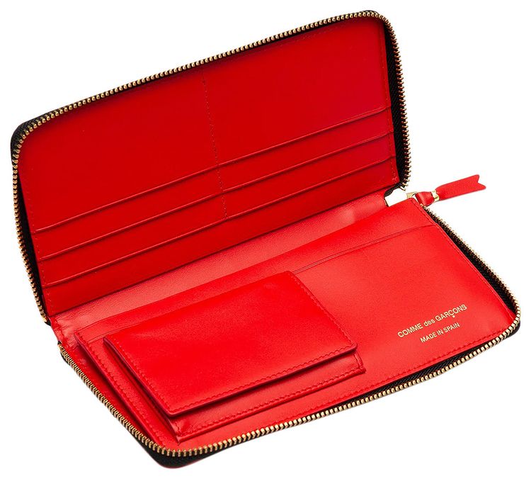 Comme des Garcons Huge Logo Wallet Red