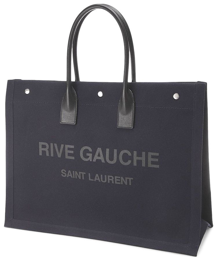 Saint Laurent Rive Gauche Large Tote Bag Black