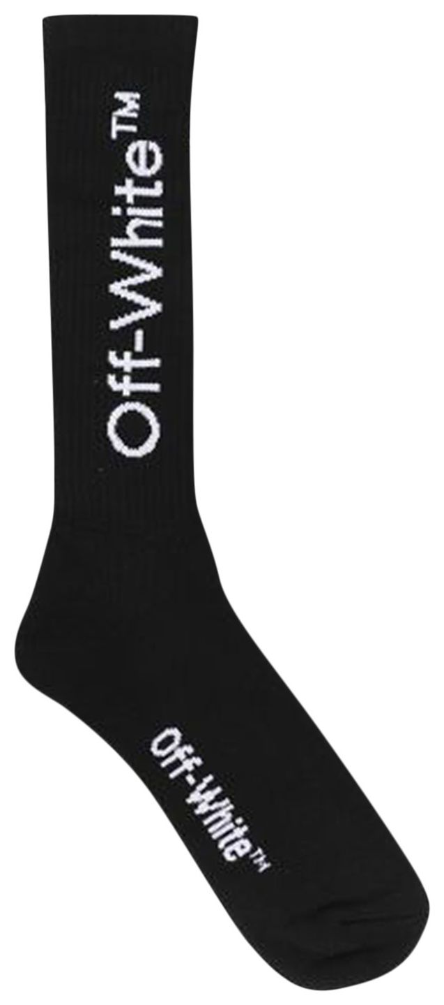 Off White Swimming Man Socks BlackWhite