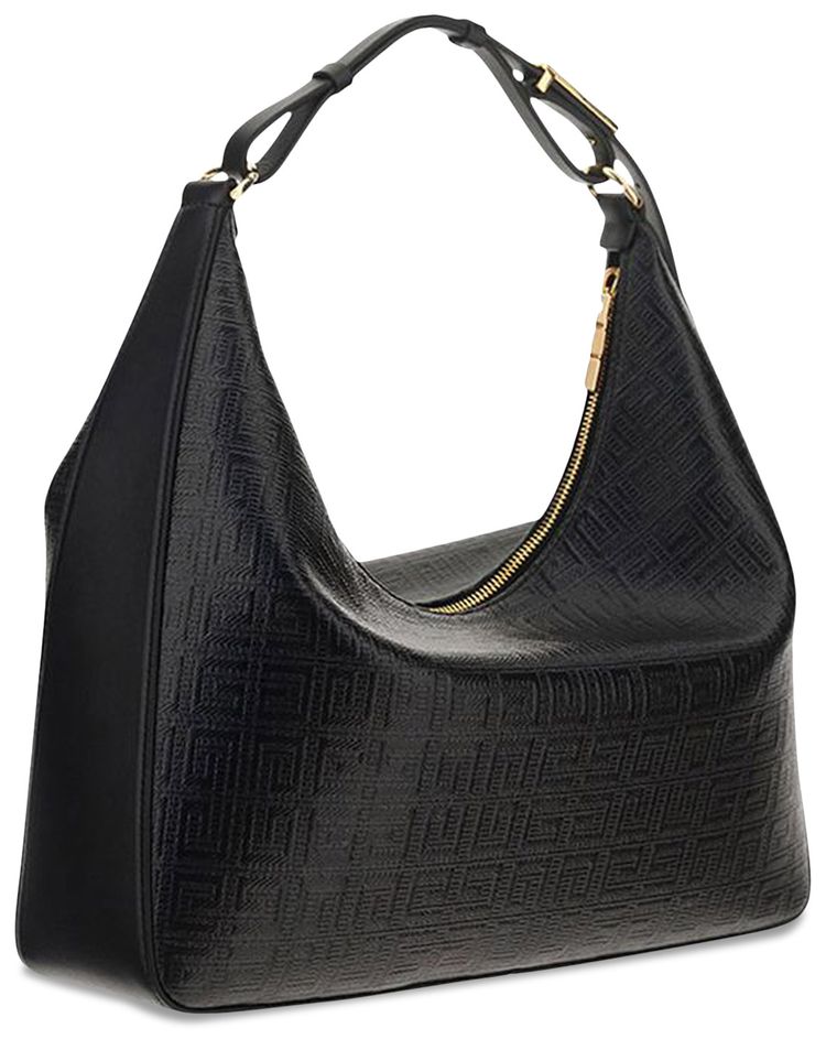 Givenchy Small Moon Cut Out Hobo Bag Black