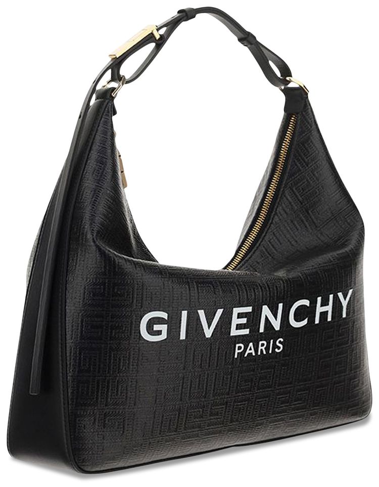 Givenchy Small Moon Cut Out Hobo Bag Black
