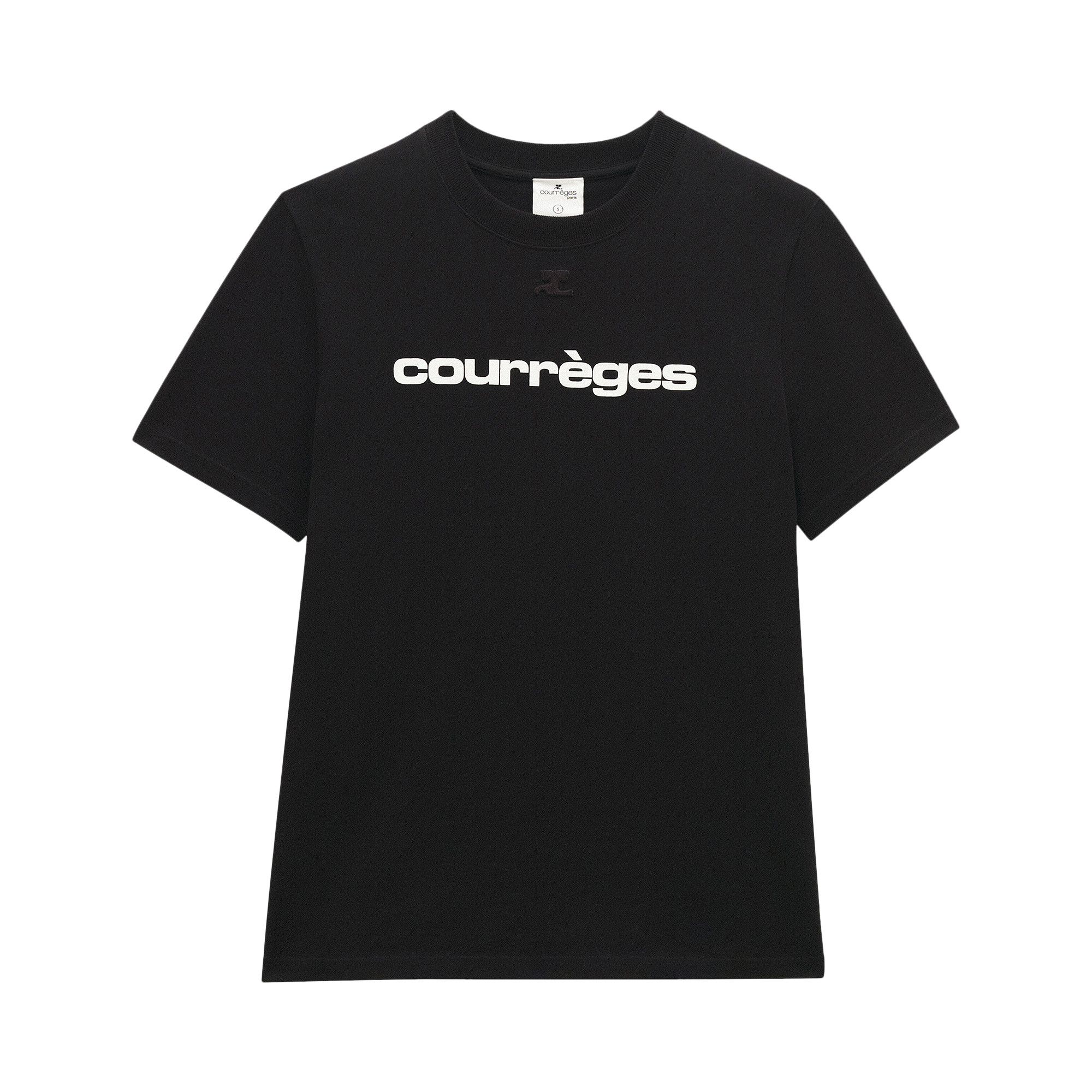 2024年レディースファッション福袋特集 Printed Courrèges Buy T-Shirt 322JTS006JS00439999 - 'Black' トップス