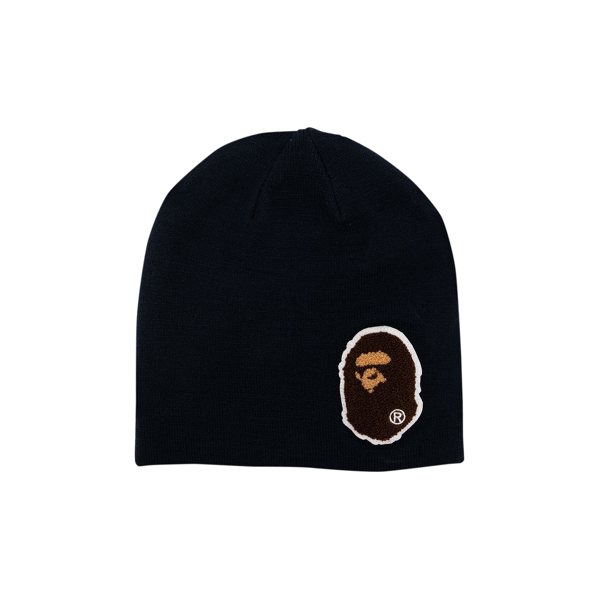 Buy BAPE Big Ape Head Knit Beanie 'Black' - 1I30 181 023 BLACK