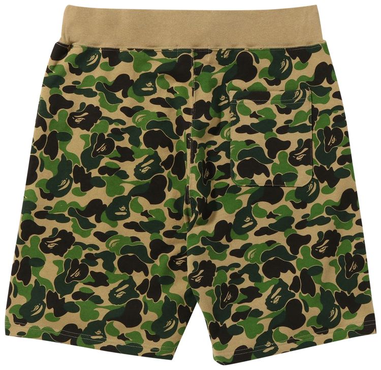 BAPE ABC Camo Sweat Shorts Green