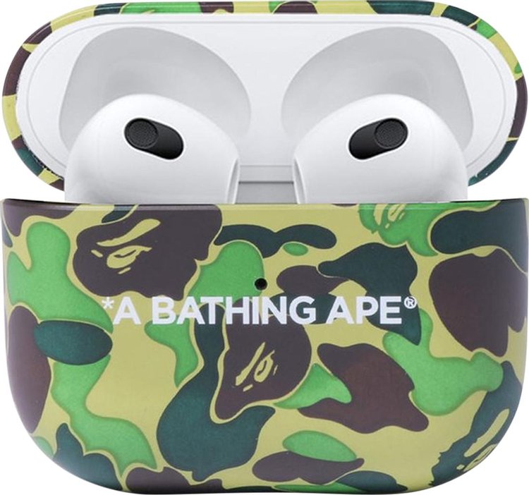 BAPE ABC Camo Airpods Case Green