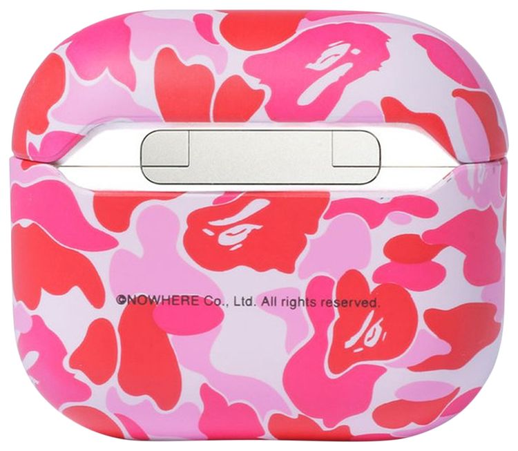 BAPE ABC Camo Airpods Case Pink