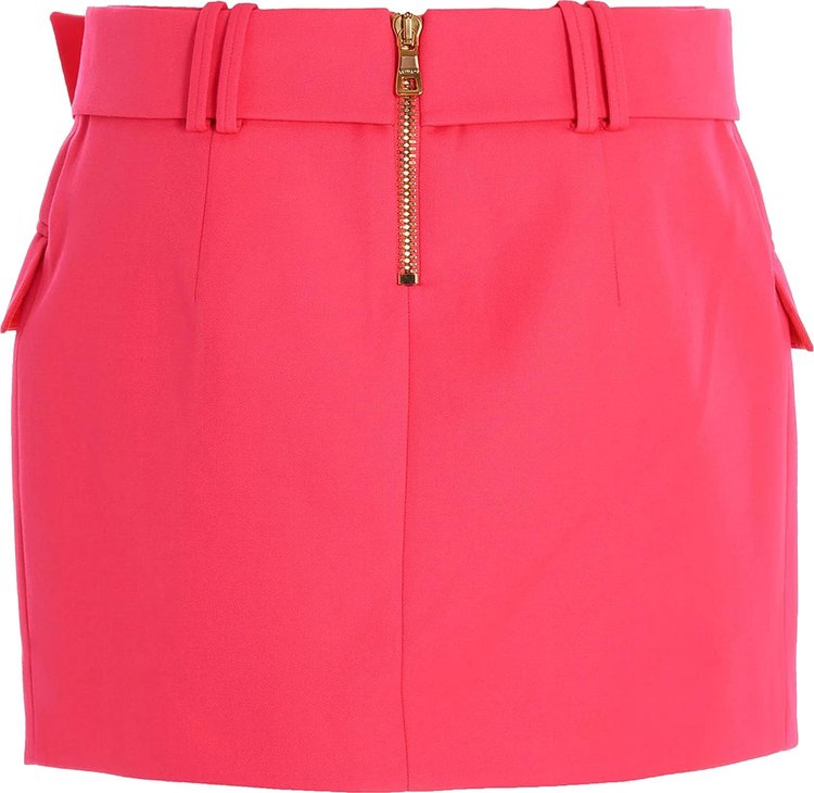 Balmain Low Rise Skirt Pink