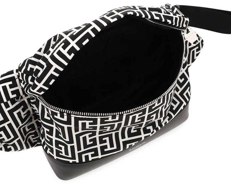 Balmain Mix Monogram Belt Bag Ivory