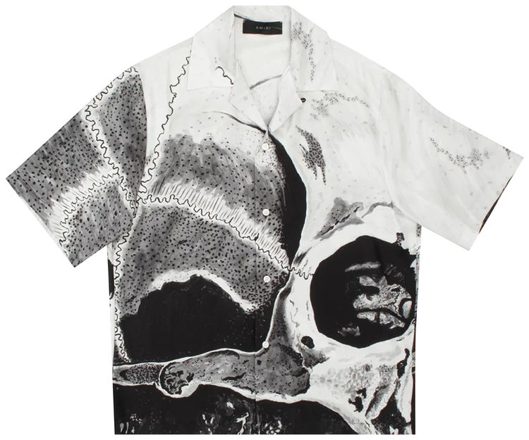 Amiri Wes Lang Dream Bowling Shirt BlackWhite