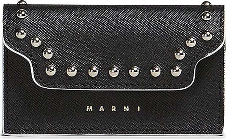 Marni Studded Card Case Black