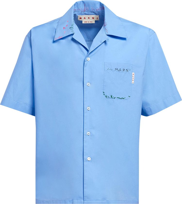 Marni Bowling Shirt 'Iris Blue'