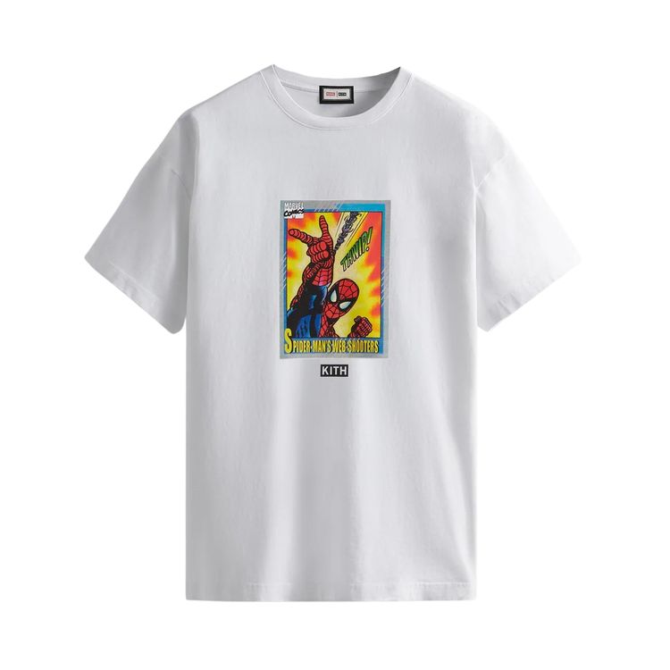 Kith For Spider Man Web Shooter Vintage Tee White