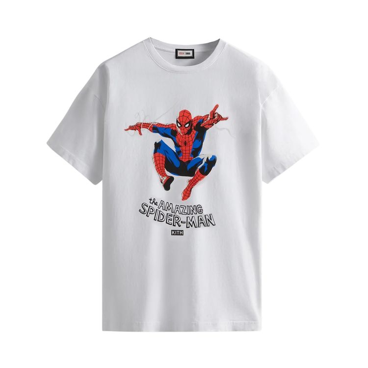 Kith For Spider Man Amazing For Spider Man Tee White