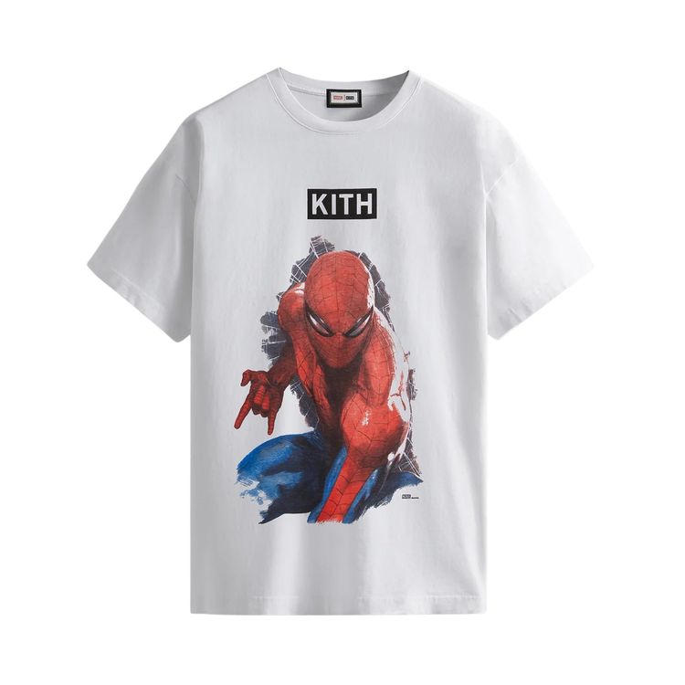 Kith For Spider Man Action Vintage Tee White