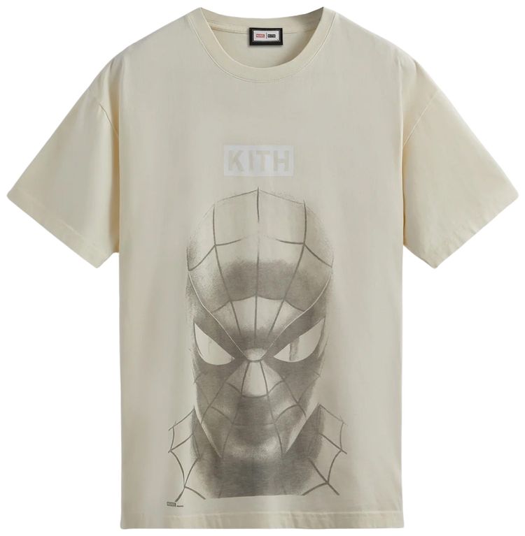 Kith For Spider Man Vigilante Vintage Tee Sandrift