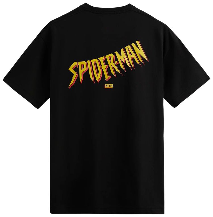 Kith For Spider Man Spotlight Tee Black