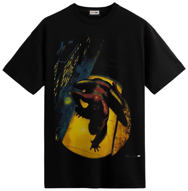 Kith For Spider Man Spotlight Tee Black