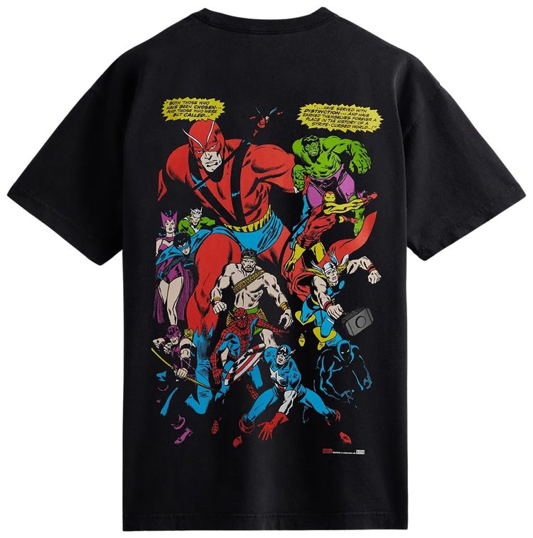 Kith For Spider Man Allies Vintage Tee Black