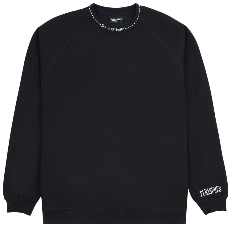Pleasures Cut Here Raglan Black