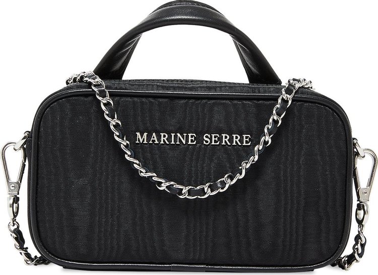 Marine Serre Moire Mini Madame Bag 'Black'