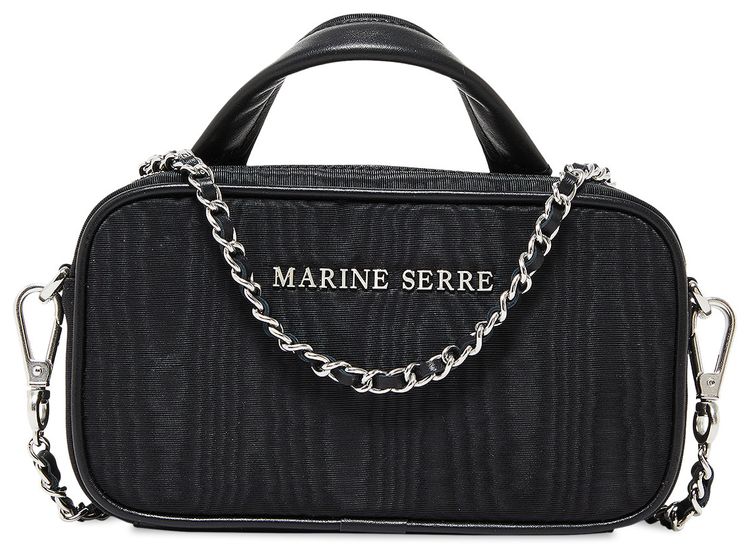 Marine Serre Moire Mini Madame Bag Black