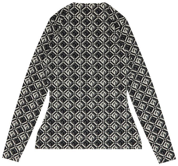 Marine Serre Moon Diamant Top Black