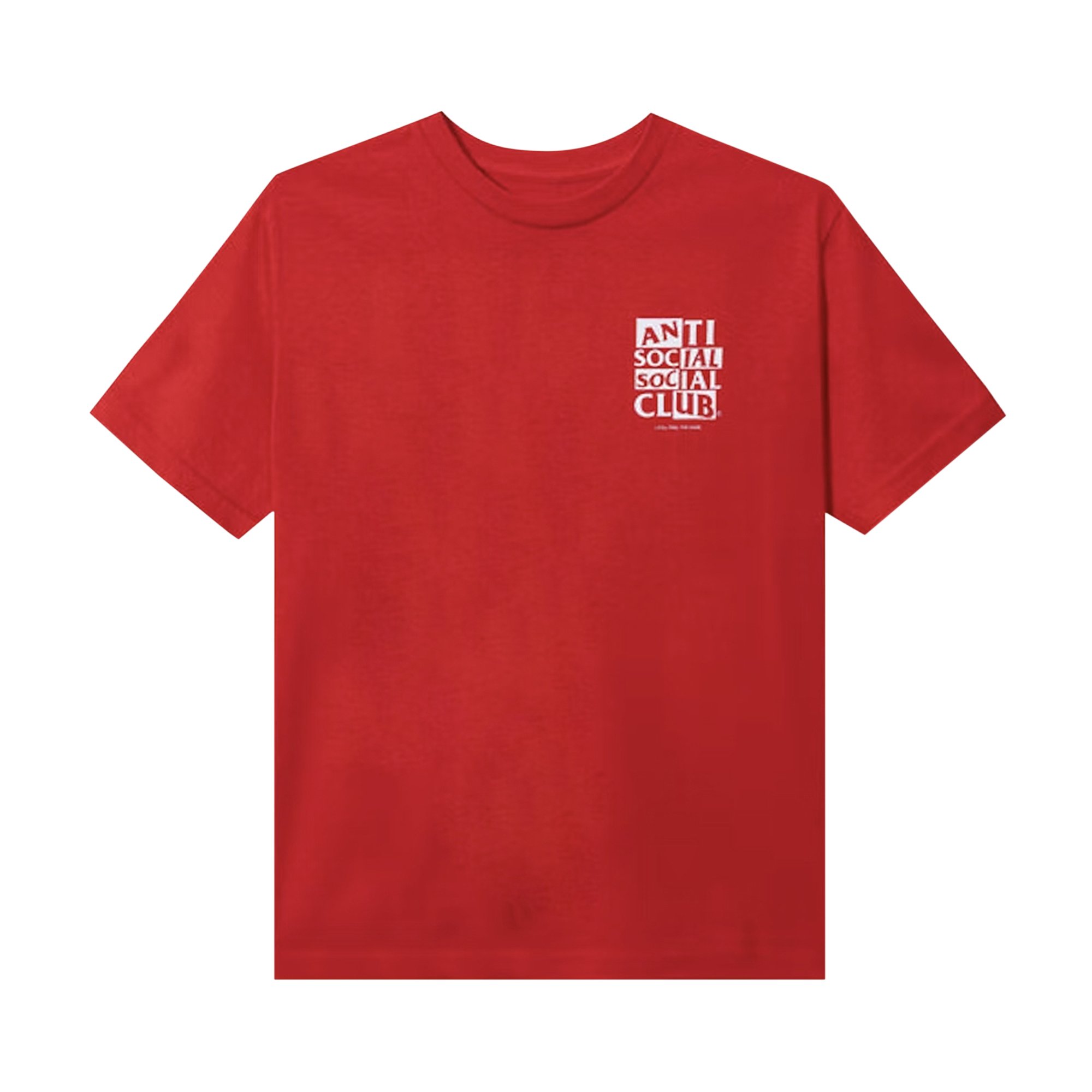 Buy Anti Social Social Club Muted T-Shirt 'Red' - 0657