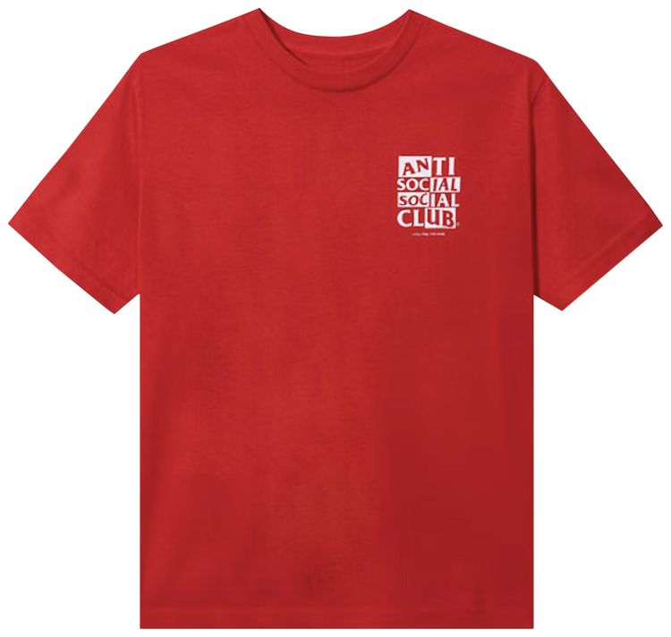 Anti Social Social Club Muted T Shirt Red