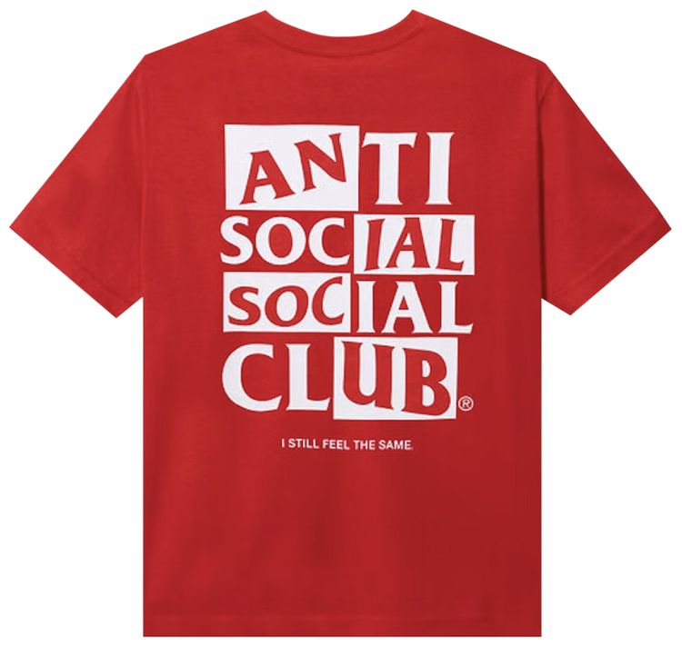 Anti Social Social Club Muted T Shirt Red