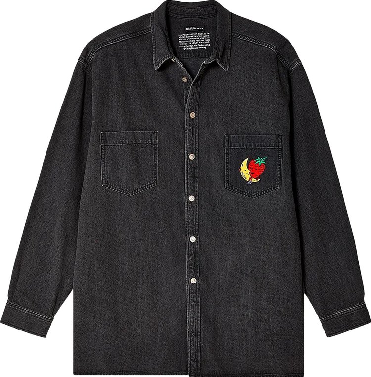 Sky High Farm Workwear x Balenciaga Lamb Denim Shirt 'Black'