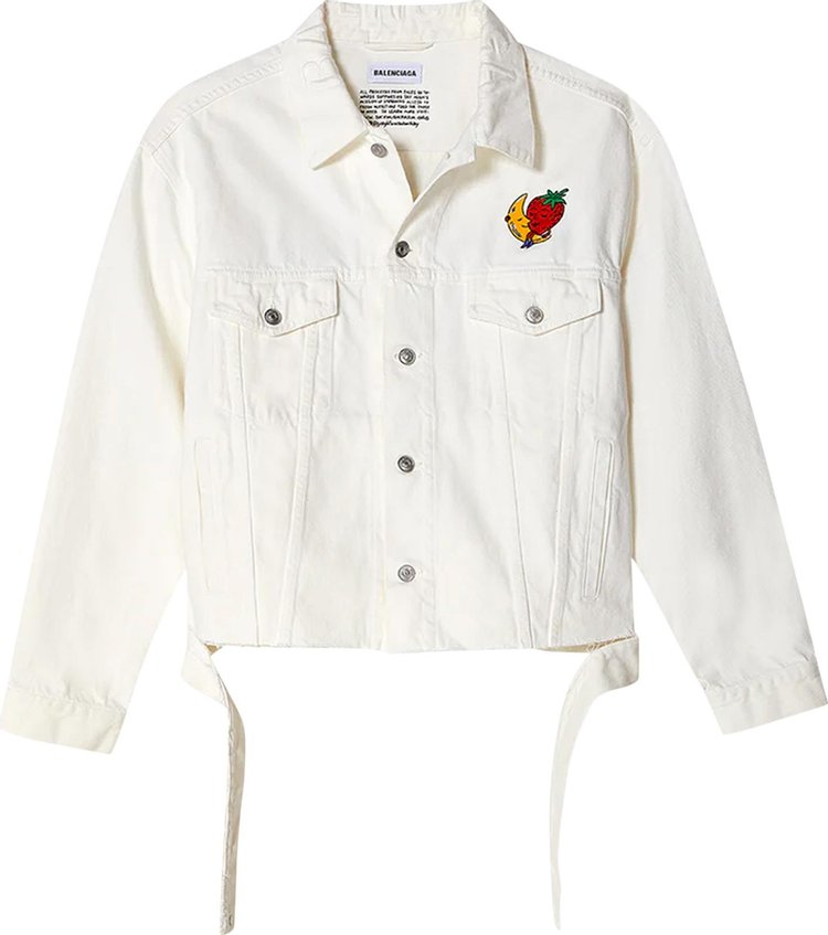 Sky High Farm Workwear x Balenciaga Rooster Denim Jacket 'White'
