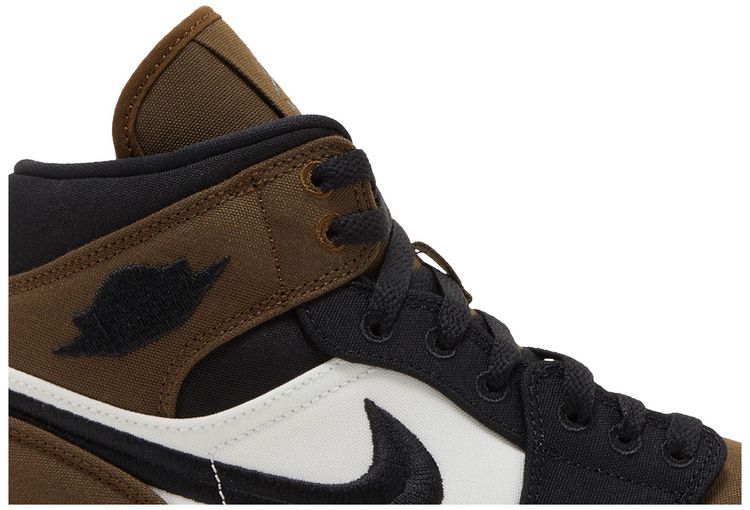 Wmns Air Jordan 1 Mid SE Olive Toe