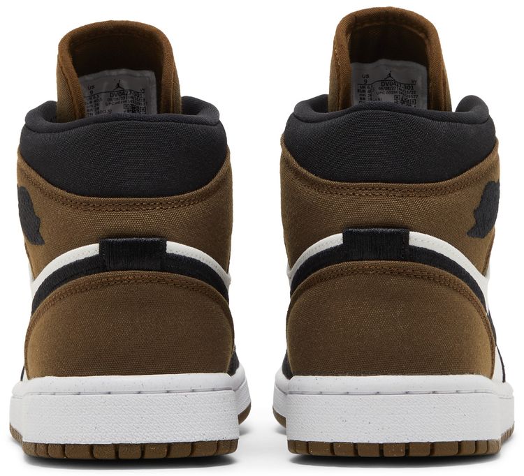 Wmns Air Jordan 1 Mid SE Olive Toe