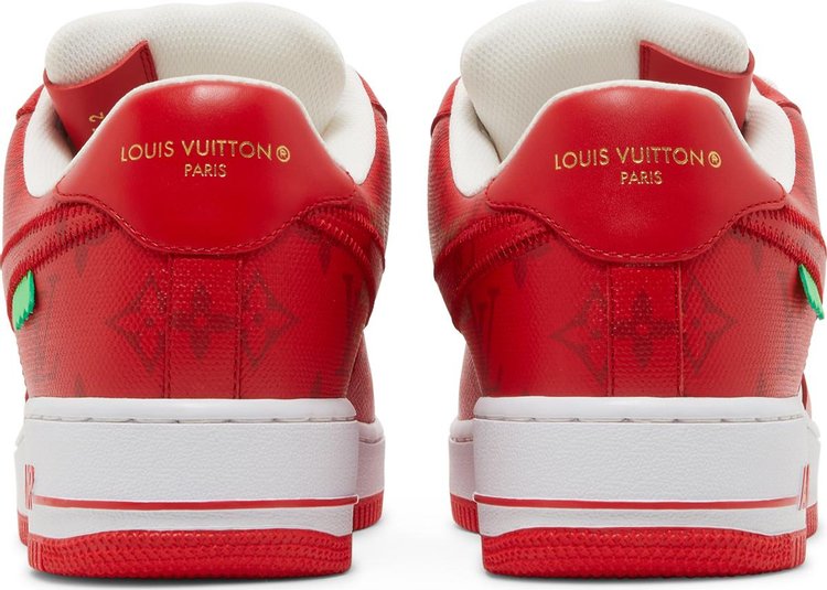 Louis Vuitton x Air Force 1 Low White Comet Red